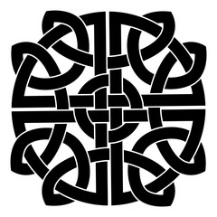 celtic knot trinity on white background for tattoo symbol religion icon logo. vector illustration