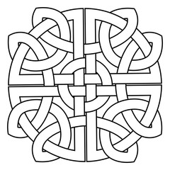 celtic knot trinity on white background for tattoo symbol religion icon logo. vector illustration