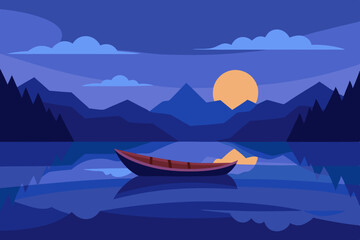 boat on the lake