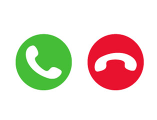 Call Icons Collection – Answer and Decline Buttons for Mobile UI