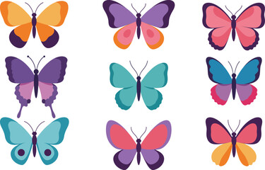 Fototapeta premium Butterfly Vector Art Graceful Insect Illustration Scalable Design Vector