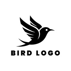 Obraz premium gold bird logo design for company