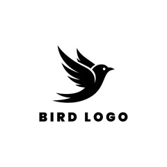 gold bird logo design for company