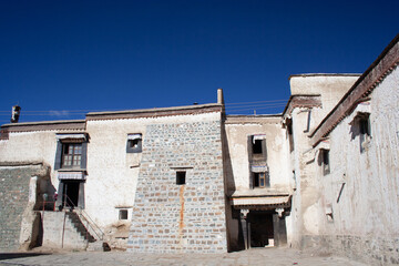 old house in the old town of xizang