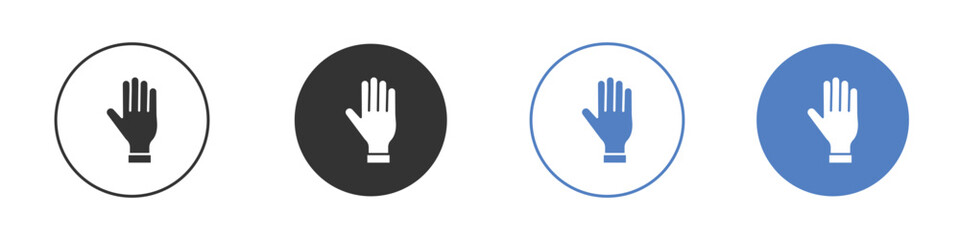 Obraz premium Hand icon collection for app in black and blue colors