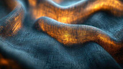 Fabric texture with glowing highlights