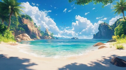 Tropical beach paradise