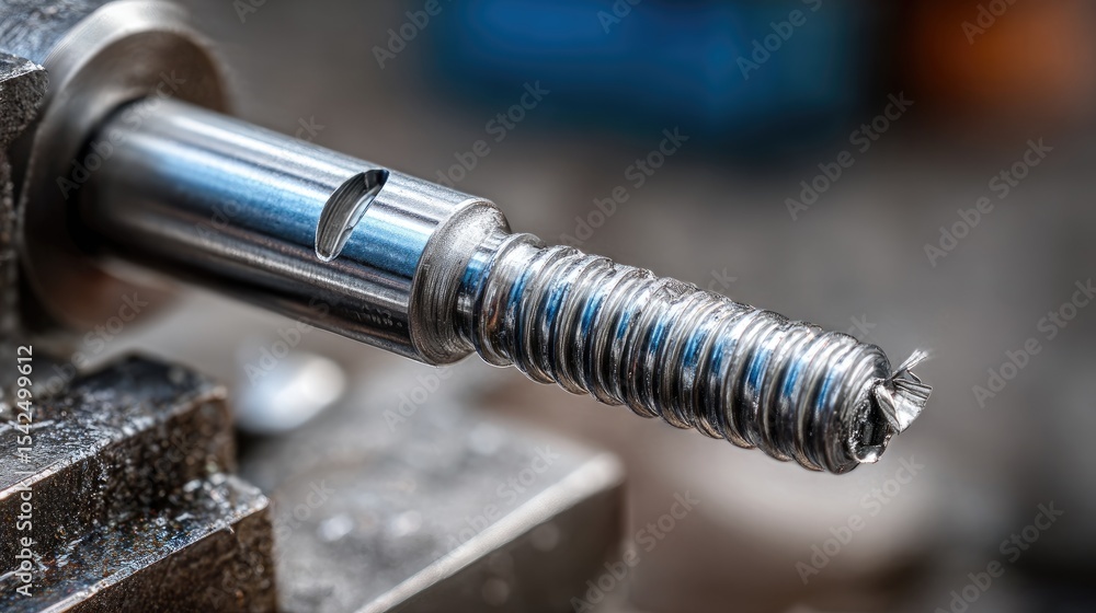 Poster cnc lathe making internal threads for adjustable ring component
