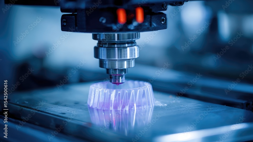 Poster high-precision cam machine creating wax model of jewelry component for casting