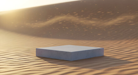 Stone Slab in Sand Dunes