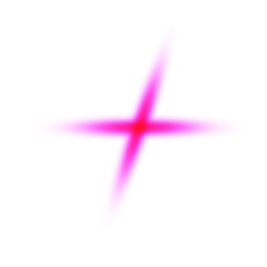 Bright Pink Cross Glow Light Effect with Lens Flare  

