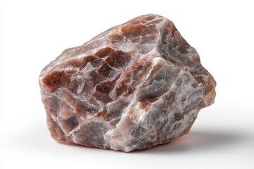 Alum rock set against a white backdrop