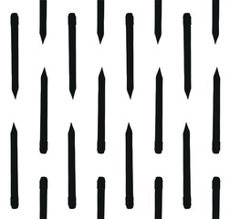 Vector seamless pattern of hand drawn sketch doodle pencil isolated on white background