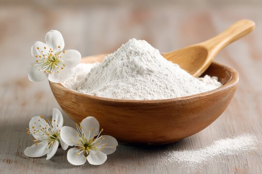 Cosmetic grade white kaolin clay powder for face masks and spa use