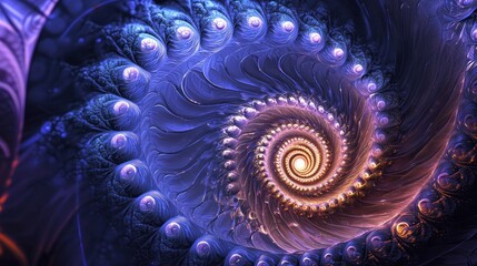 Abstract spiral design