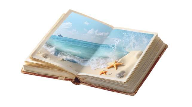 old book isolated on white background