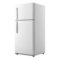 White Refrigerator 3 D Icon Isolated on White Background