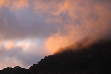  Cloudy morning mountain view in Neveda