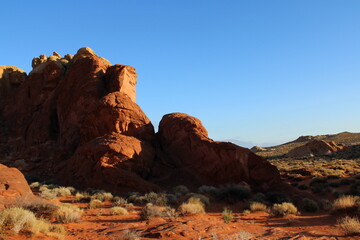 Desert scenic cliff in Neveda USA