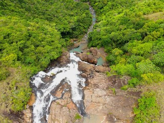 Beautiful El Chorillito Waterfalls up in the Majestic Mountains