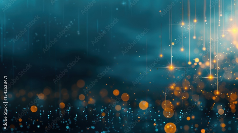 Poster dynamic lights and particles abstract environment digital art atmospheric view creative concept for 
