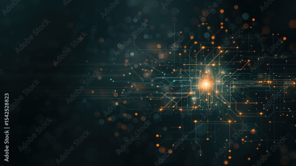 Aufkleber digital innovation sparks creativity virtual space abstract art futuristic environment dynamic viewp
