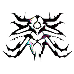 Iridescent Symetrical Necro Neotribal