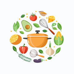 Healthy Cooking & Fresh Ingredient Icon