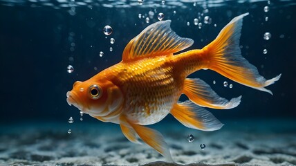 goldfish in aquarium