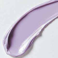 3d rendering Lavender Cream Texture: Elegant Swirl on White Background AI Generative