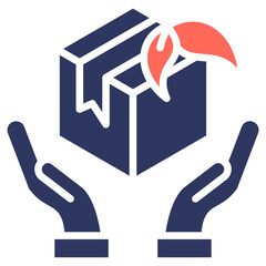 Organic Product glyph color icon