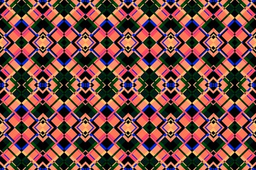 Ethnic seamless patterns with simple shapes. Tribal and ethnic fabrics. African, American, Mexican, Indian styles. Simple geometric pattern elements are best used in design, textile printing.