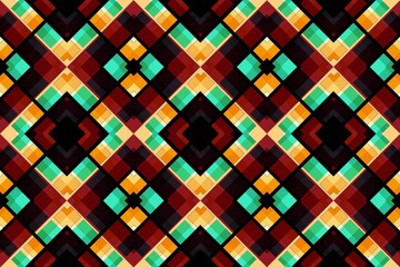 Ethnic seamless patterns with simple shapes. Tribal and ethnic fabrics. African, American, Mexican, Indian styles. Simple geometric pattern elements are best used in design, textile printing.