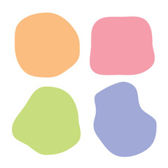 vector pastel abstract shape