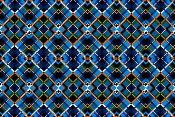 Ethnic seamless patterns with simple shapes. Tribal and ethnic fabrics. African, American, Mexican, Indian styles. Simple geometric pattern elements are best used in design, textile printing.