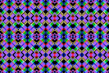 Ethnic seamless patterns with simple shapes. Tribal and ethnic fabrics. African, American, Mexican, Indian styles. Simple geometric pattern elements are best used in design, textile printing.