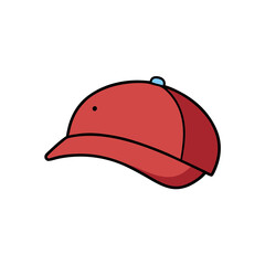 Cute Baseball Cap Vector Illustration