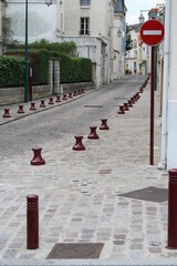Paved street closed to traffic - Rue pavée en sens interdit pour les véhicules © Vincent LQ