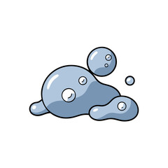 Liquid Mercury Effect Forming Organic Blobs