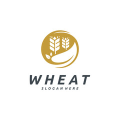 Elegant wheat  design with golden hues.