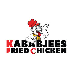 Kababjees Fried Chicken Restaurant Logo Vector Design