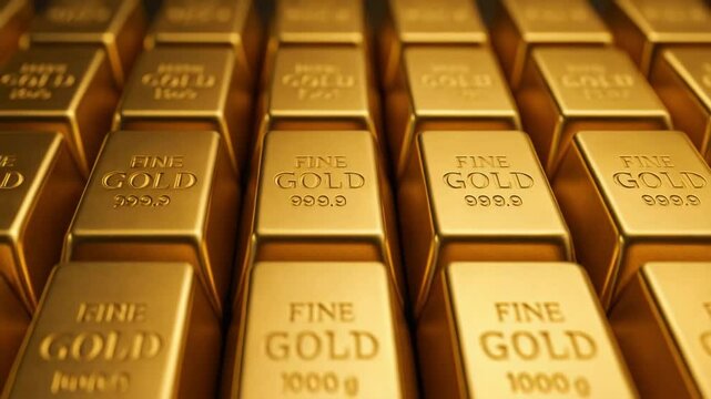 Gold bar investment provides safe and valuable home asset with fine quality and lasting wealth for secure financial growth and prosperity enhancing