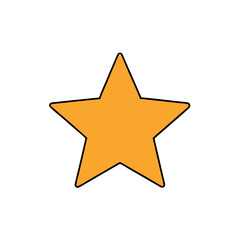 Obraz premium Simple Vector Illustration of a Basic Star Shape