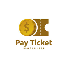 Gold coin and ticket  design.
