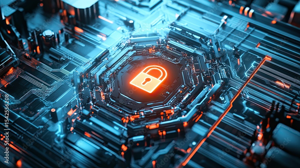 Poster advanced security system: secure data transfer with integrated circuit technology