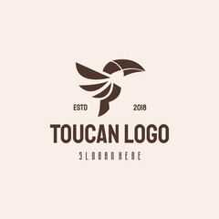 Stylized toucan  design.