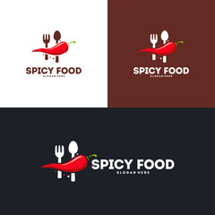 Spicy food  design with chili pepper and cutlery.