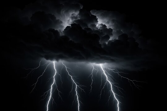 Storm clouds lightning dramatic weather atmospheric background