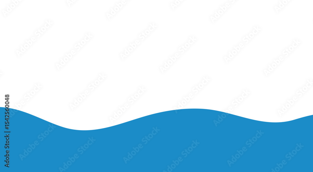 Poster simple abstract blue wave background for design projects and presentations.
