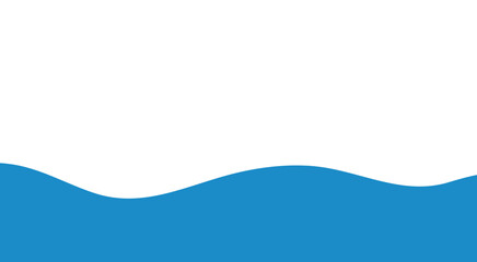 Simple abstract blue wave background for design projects and presentations.